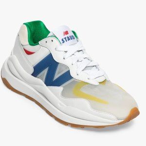 New Balance x Staud 57/40 Unisex Sneaker in White - NEW IN BOX - Size 5 M/6.5W